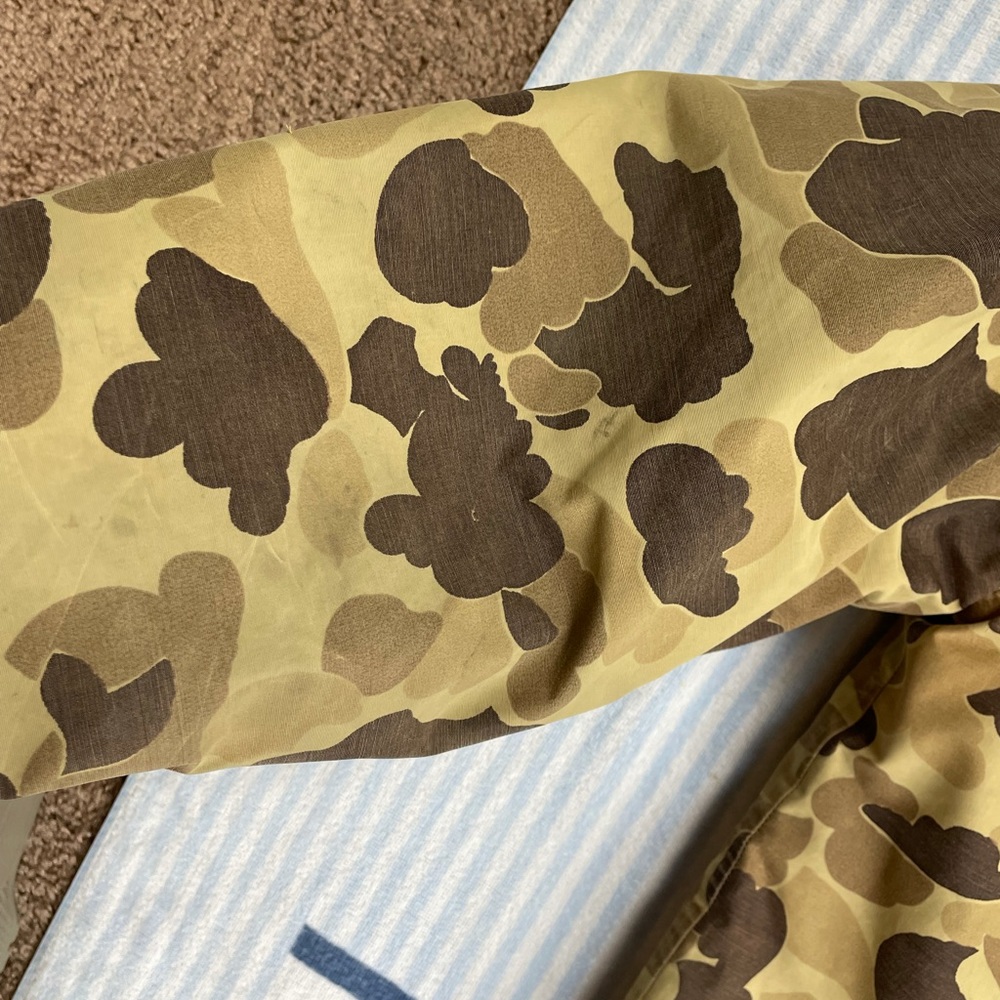 Vintage Columbia Gore-tex duck Camo Camouflage hunting hooded jacket - Picture 16 of 16